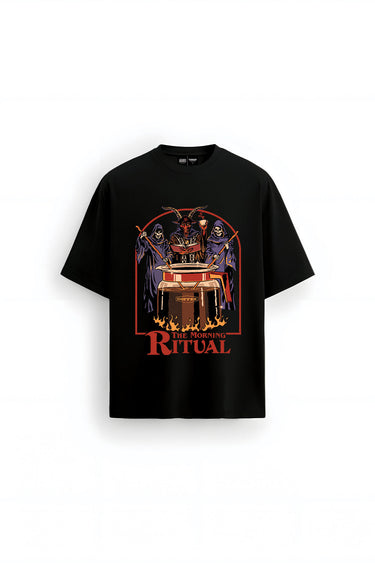 Morning Ritual Oversized T-shirt - BonkersCorner