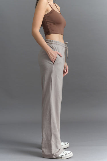 Brown Wide-Leg Sweatpants - BonkersCorner