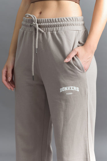 Brown Wide-Leg Sweatpants - BonkersCorner