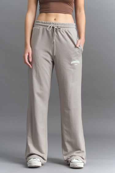 Brown Wide-Leg Sweatpants - BonkersCorner