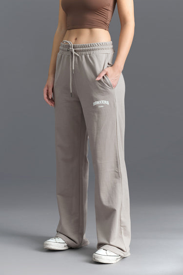 Brown Wide-Leg Sweatpants - BonkersCorner