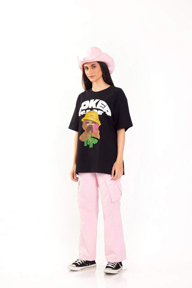 Poker Face Oversized T-Shirt - BonkersCorner