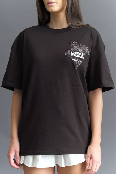 Signature Love And Peace Premium Oversized T-shirt - BonkersCorner