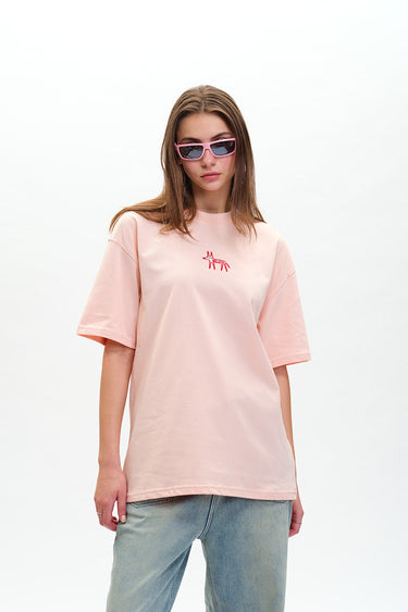 Wild-In Embroidered Premium Oversized T-shirt - BonkersCorner