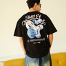 Smiley Originals Spray Paint Effect Oversized T-shirt - BonkersCorner