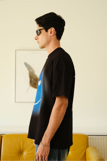 Smiley Originals Spray Paint Effect Oversized T-shirt - BonkersCorner