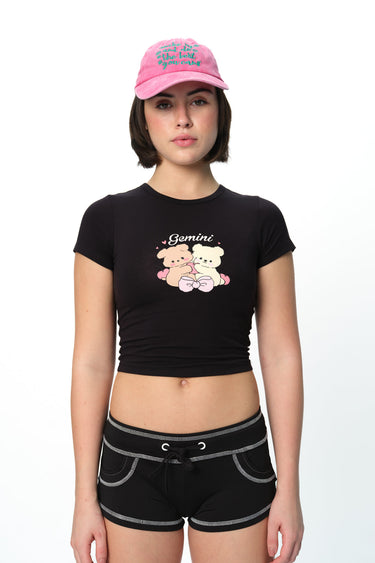 Gemini Glow Long Length Baby Tee - BonkersCorner