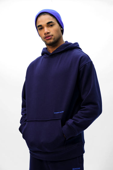 Navy Blue Wear A Hug Oversized Hoodie - BonkersCorner