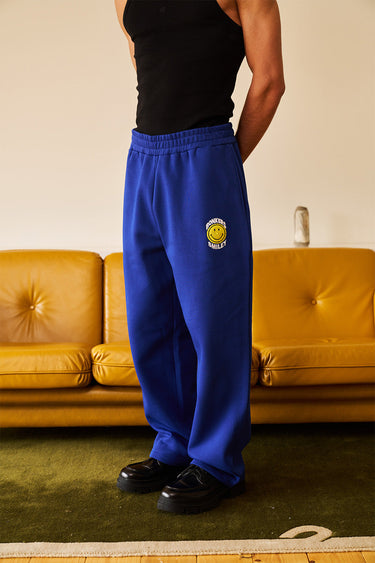 Royal Blue Straight Fit Sweatpants - BonkersCorner