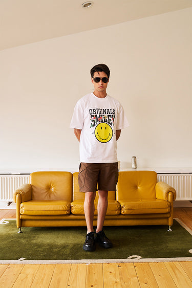 Smiley Originals Floral Oversized T-shirt - BonkersCorner