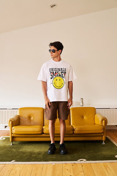 Smiley Originals Floral Oversized T-shirt - BonkersCorner