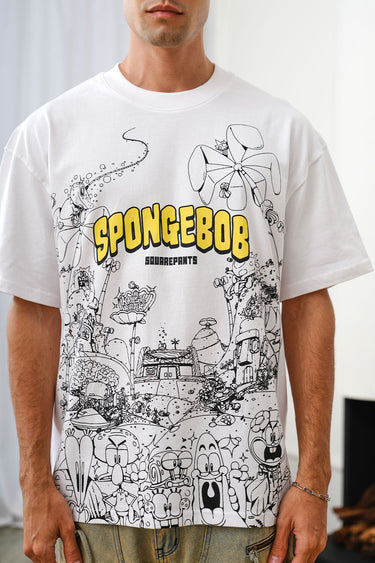 SpongeBob Doodles Oversized T-shirt - BonkersCorner