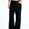 Jet black relaxed fit jeans by Bonkerscorner UAE, displayed on a model, showcasing casual denim style and comfortable fit.