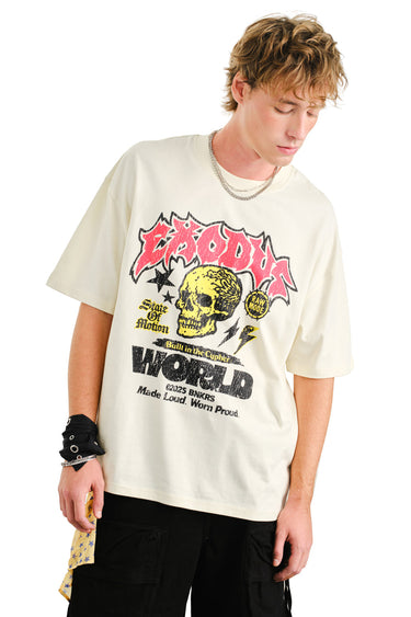 Made Loud oversized T-shirt by Bonkerscorner UAE, featuring a relaxed fit with bold graphic design and soft cotton fabric.