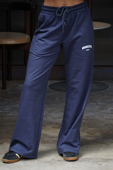 Marine Blue Flared Joggers - BonkersCorner