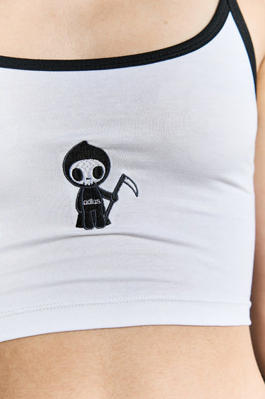 Bonkers Corner Adios Cami Crop Top in XS, showing a stylish sleeveless crop top with a fitted design and casual neckline.