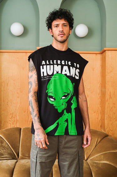 Allergic To Humans Oversized Tank - BonkersCorner