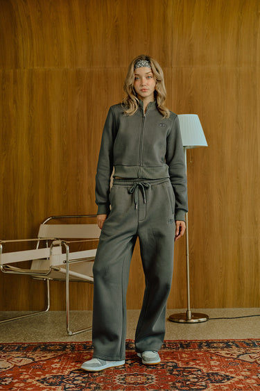 Ash Olive On The Go Joggers by Bonkers Corner, slim-fit casual joggers in olive green with drawstring waist and tapered legs.