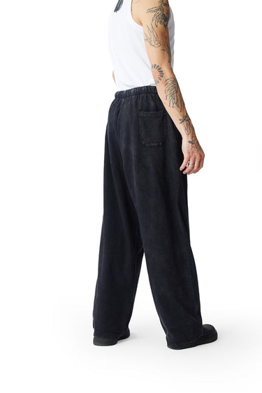 Black faded loose fit pants by Bonkers Corner, relaxed style with a comfortable, casual fit and subtle distressed details.