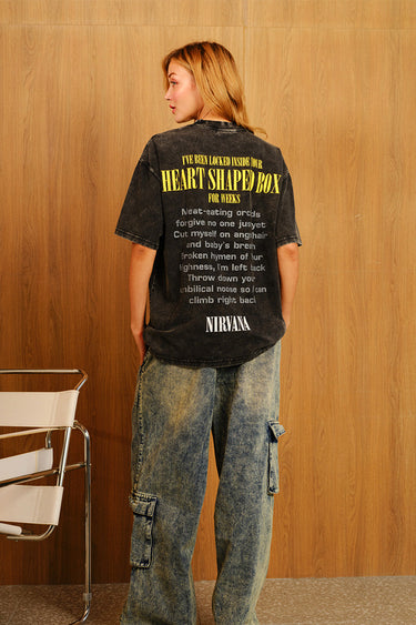 Black Nirvana Oversized T-shirt - BonkersCorner