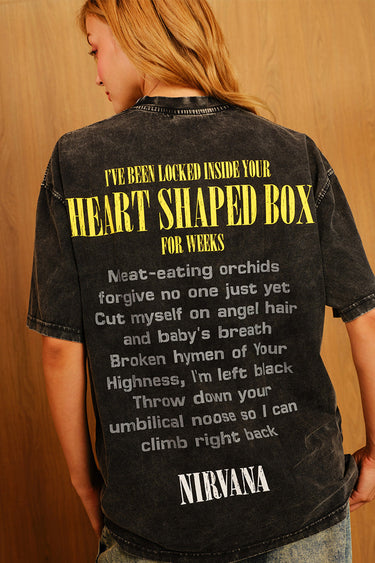 Black Nirvana Oversized T-shirt - BonkersCorner