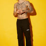Black Bonkers Corner utility straight fit pant with multiple pockets and a relaxed, straight-leg style.