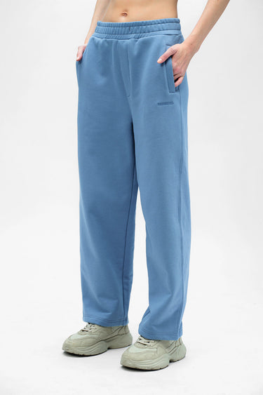 Blue Bonkers Corner Everyday Joggers with elastic waistband and tapered fit, made of soft, comfortable fabric.