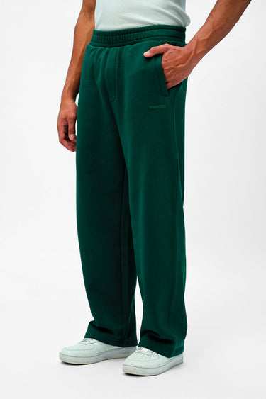 Bonkers Corner bottle green everyday joggers, casual fit with elastic waistband and tapered legs, displayed on a neutral background.