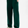Bonkers Corner bottle green everyday joggers displayed with elastic waistband and relaxed fit, casual loungewear for men or women.