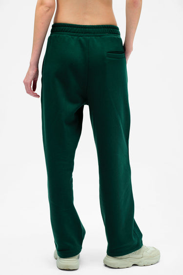 Bonkers Corner Bottle Green Everyday Joggers displayed on a model, featuring a relaxed fit and comfortable elastic waistband.