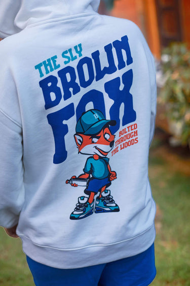 Brown Fox Hoodie from Bonkers Corner, featuring a cozy brown hoodie with a fox graphic, casual style, and comfortable fit.