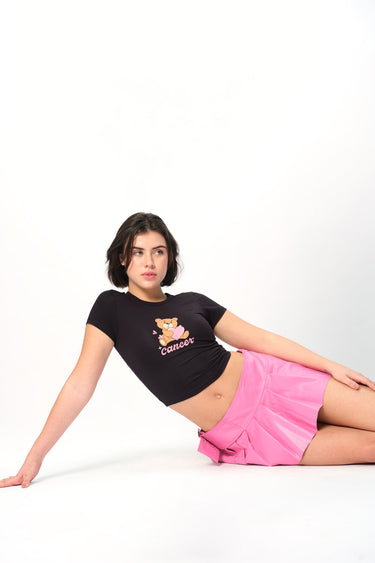 Bonkers Corner Cancer Cosmic long length baby tee with celestial design, featuring a relaxed fit and vibrant cosmic artwork.