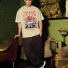 Beige oversized T-shirt from Bonkers Corner featuring a relaxed fit and casual style, perfect for everyday wear.