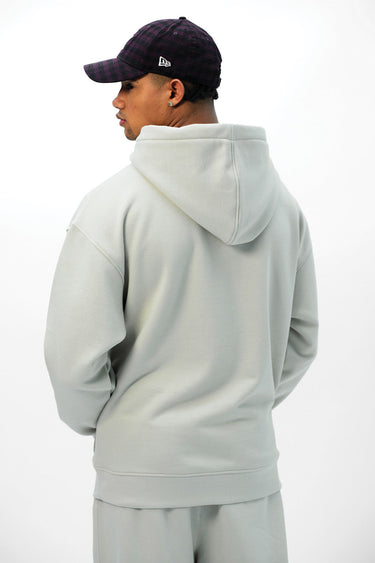 Bonkers Corner Cloudy Wear A Hug oversized hoodie in soft gray with a relaxed fit and cozy design.