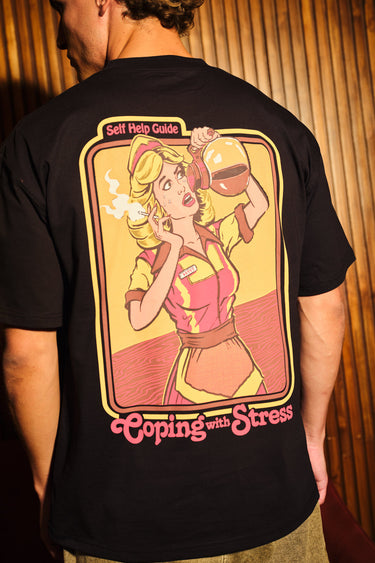 Bonkers Corner oversized T-shirt with "Coping With Stress" print in casual fit, soft fabric, and relaxed style.