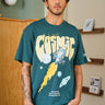 Bonkers Corner Cosmic Oversized T-shirt in black with colorful galaxy print, relaxed fit, casual style for everyday wear.