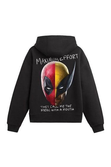 Deadpool and Wolverine hoodie by Bonkers Corner featuring graphic designs on a casual, comfortable hoodie.