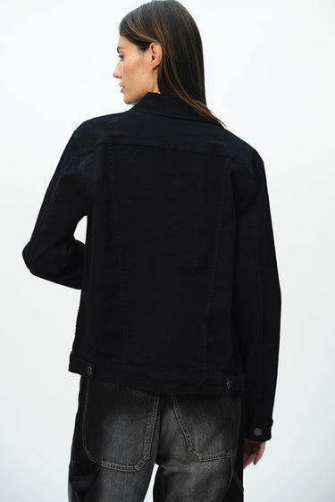 Bonkers Corner denim jacket in XS size with classic blue denim fabric and button-front design.