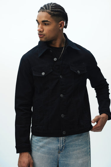 Bonkers Corner denim jacket in XS size featuring classic blue denim with button front and casual style.