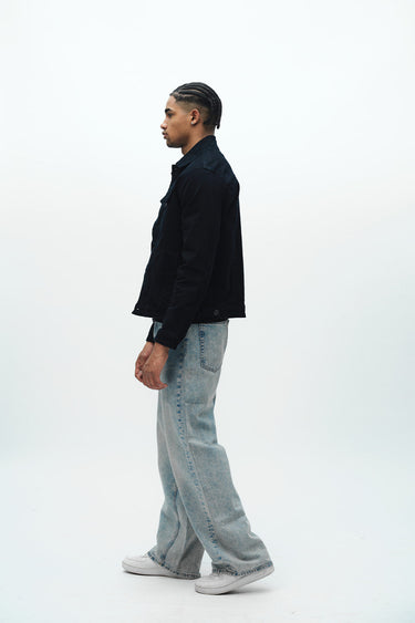 Bonkers Corner denim jacket in XS size featuring classic blue denim fabric and stylish design.