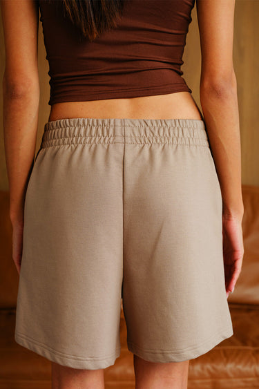 Bonkers Corner Desert Dust Lounge Shorts in XS, featuring a relaxed fit and soft fabric for comfortable casual wear.