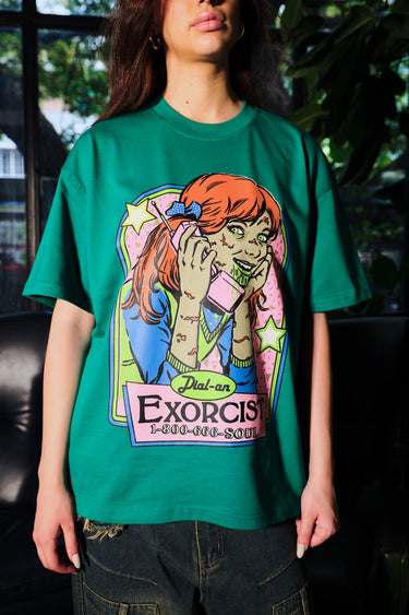 Bonkers Corner Dial On Oversized T-shirt in white with bold black graphic and relaxed fit, casual streetwear style.