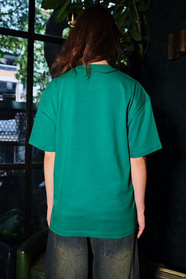 Bonkers Corner Dial On oversized T-shirt in black, featuring bold graphic design and relaxed fit for casual style.