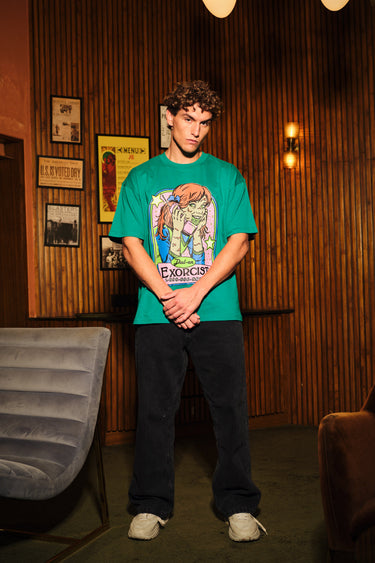 Bonkers Corner Dial On oversized T-shirt in white, featuring bold graphic design and relaxed fit for casual wear.
