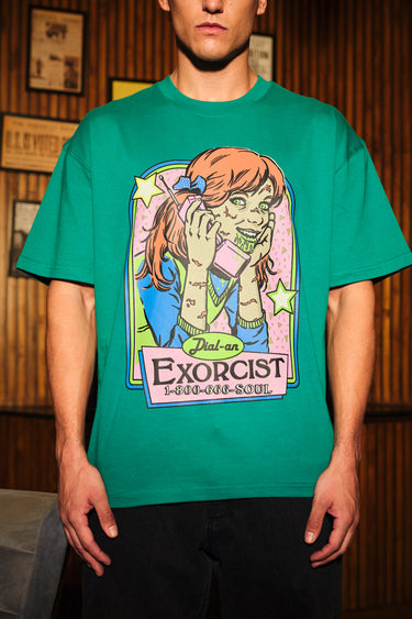 Bonkers Corner Dial On Oversized T-shirt in white, featuring bold graphic design and relaxed fit for casual wear.