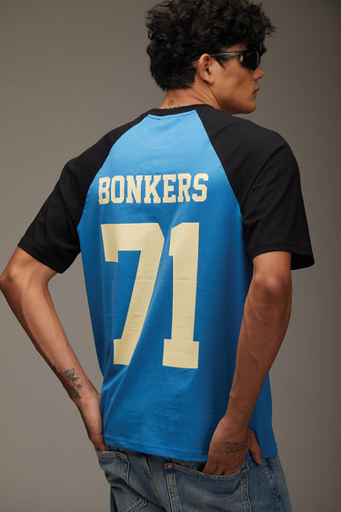 Bonkers Corner Dropout University oversized T-shirt in XS, featuring a casual fit and university-inspired graphic design.