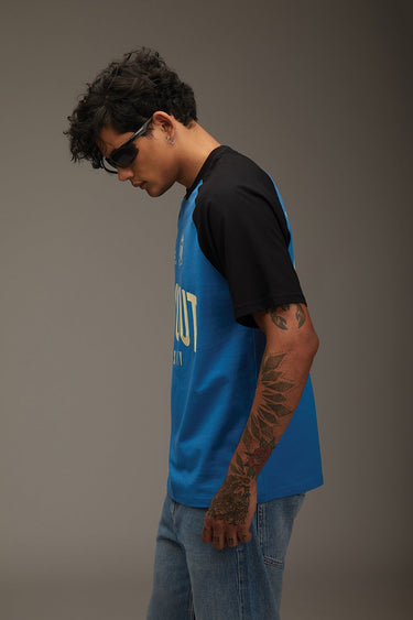 Bonkers Corner oversized dropout university T-shirt in XS with bold printed design, casual streetwear style.