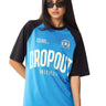 Bonkers Corner Dropout University oversized T-shirt in white, featuring a casual fit and university-inspired graphic design.