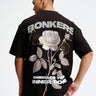 Bonkers Corner Embrace Your Inner Rose oversized T-shirt with floral design and relaxed fit in soft fabric, casual and stylish.