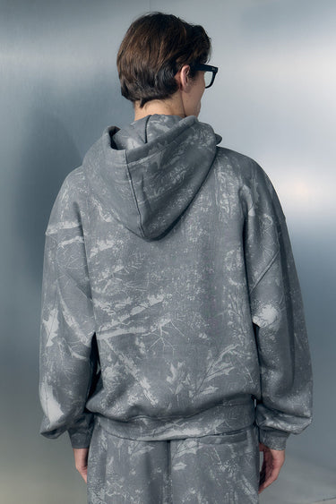 Faded grey hoodie from Bonkers Corner with a relaxed fit, featuring a soft fabric and casual style, shown on a plain background.